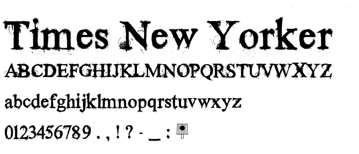 Times New Yorker font